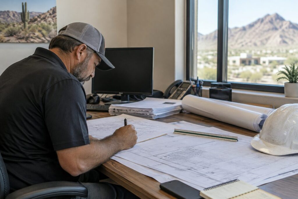 Contractor bonds – Contractor signing bid paperwork